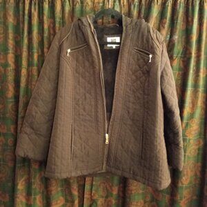 Laundry by design Ladies Brown Quilted Jacket Women's Size XL
